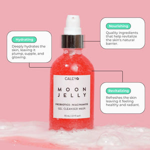 Transform your skin with Gel Cleanser Mask Moon Jelly by Caley Cosmetics! Discover the ultimate in skincare innovation from the top probiotic brand in beauty. Enhance your glow with every use. Elevate your routine and embrace radiant results today!
