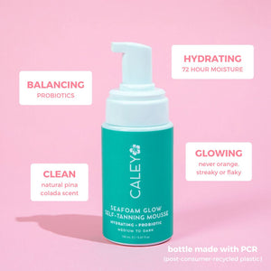 Seafoam Glow Probiotic Self-Tanning - self tanner while pregnant  Caley