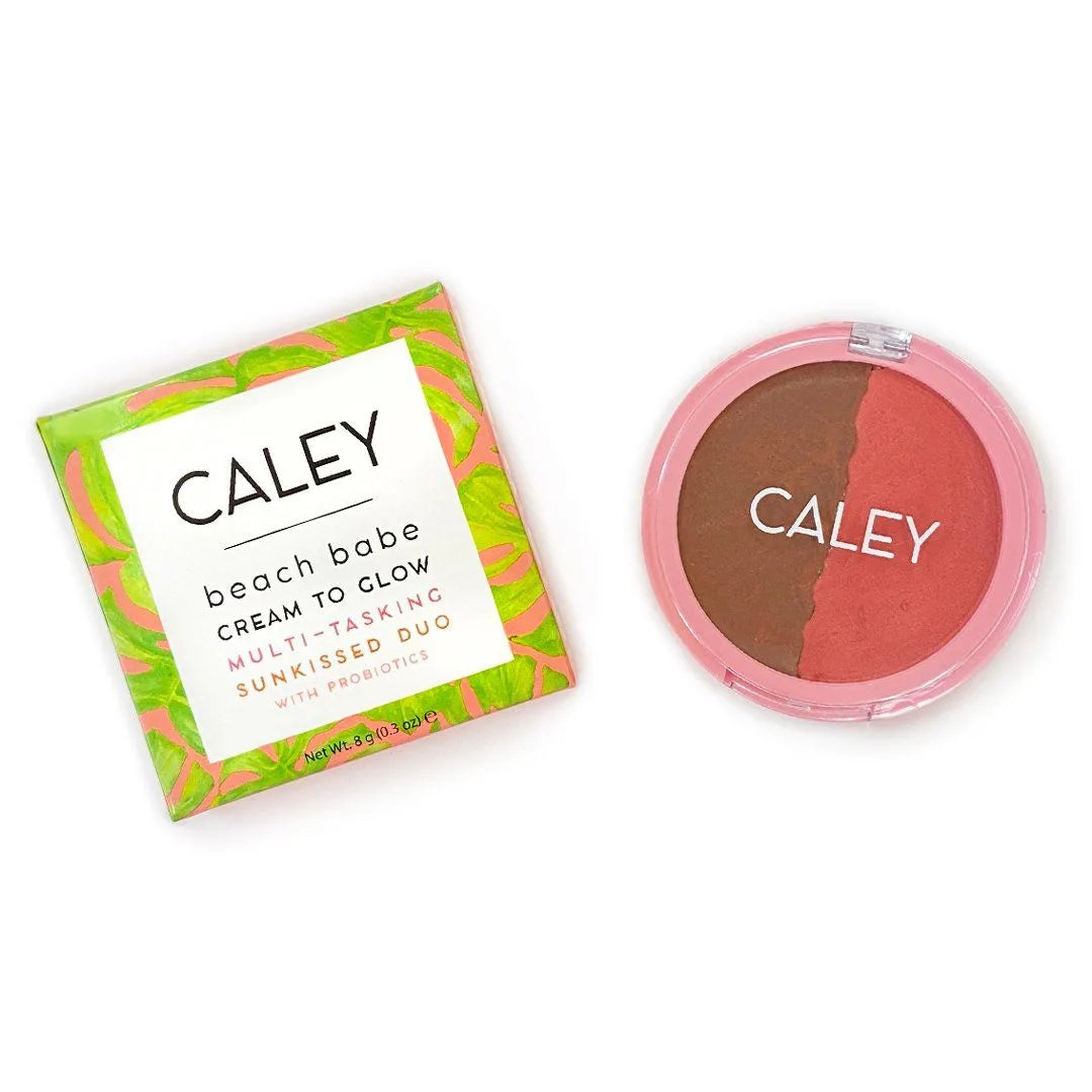 Get the perfect beach babe glow with Bundle Beach Babe Cream-to-Glow Face Makeup. Effortlessly create a radiant look in seconds. You have to try it to believe it. From Caley Cosmetics, the best Clean Natural Brand for probiotic cosmetics, probiotic skincare, and effortless beauty products