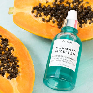 Experience the Mermaid Micellar by Caley Cosmetics! This isn't just any cleansing water—it's a super-powered multitasker. Acting as both a makeup remover and a skin-nourishing serum, it transforms your skincare routine into a breeze. Dive into radiant, refreshed skin with every use!