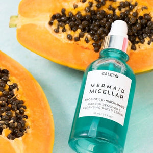 Enhance your skincare routine with Mermaid Micellar Cleansing Water Serum Face by Caley Cosmetics, renowned for clean, natural beauty products. Discover why we're the best choice for skincare and makeup enthusiasts everywhere!