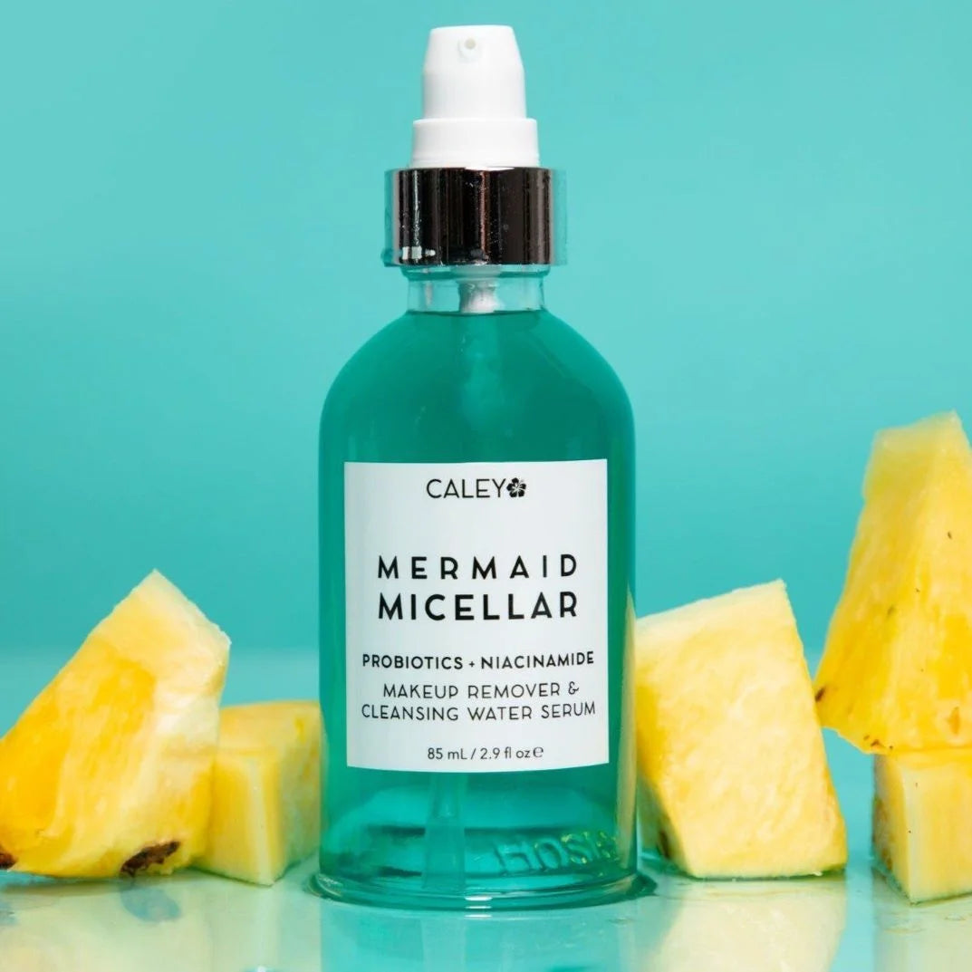 Discover Mermaid Micellar Cleansing Water Serum Face by Caley Cosmetics—your go-to for clean, natural skincare and makeup. Dive into the best in beauty!