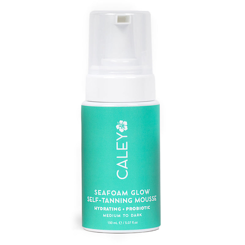 Seafoam Glow Probiotic Self-Tanning Mousse Self Tanner Caley Medium to Dark Full-Size (150mL) 